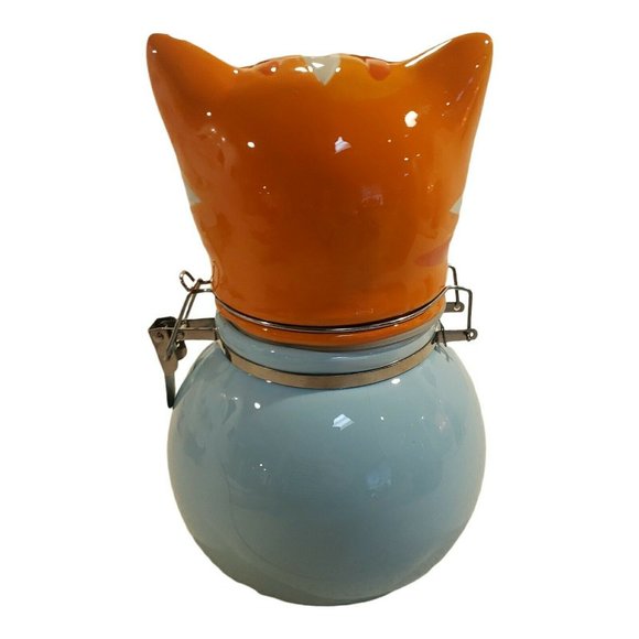 Boston Warehouse Hand-painted Fishbowl Cat Hinged Jar - Picture 2 of 6